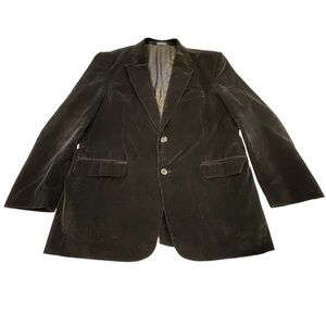 Stafford Essential Corduroy Sports Jacket Blazer 44R Classic Fit Black Coat